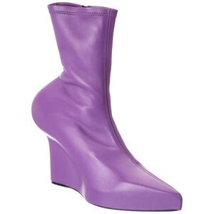 Givenchy Leather Wedge Bootie, Purple